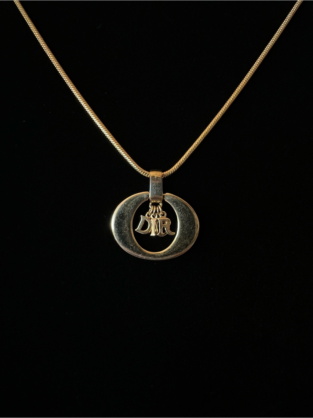 Dior Necjlace With Logo Pendant